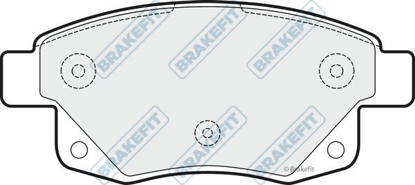 APEC BRAKING stabdžių trinkelių rinkinys, diskinis stabdys PD3095